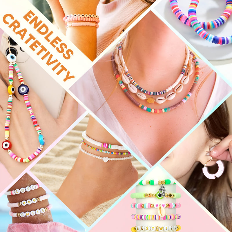 Clay Beads Bracelet Making Kit Complete Box