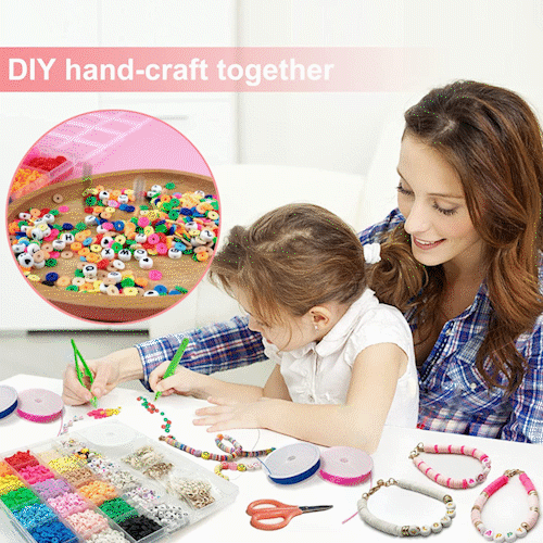 Clay Beads Bracelet Making Kit Complete Box